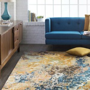 Living room area rug flooring | Gillen Water Flooring