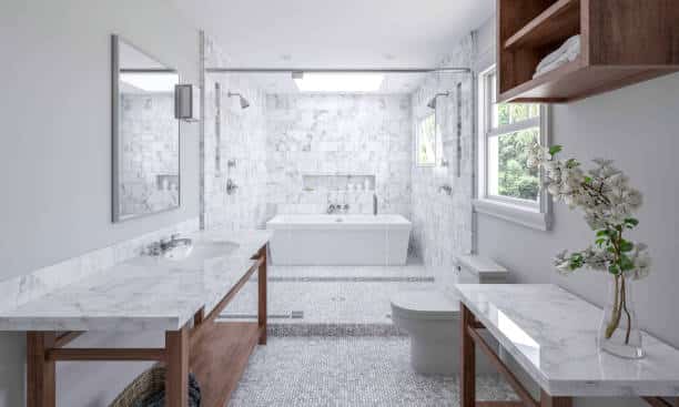 Bathroom natural stone | Gillen Water Flooring