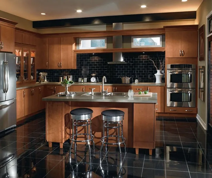 contemporary_maple_kitchen_cabinets Kitchen Cabinet | Gillenwater Flooring