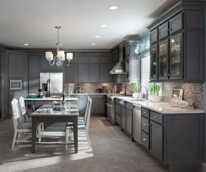 kraftmaid-greyloft-maple Kitchen Cabinet | Gillenwater Flooring