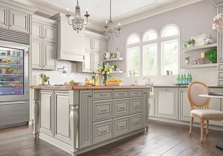 White cabinets | Gillenwater Flooring